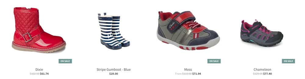 Childrens shoes in Instep Footwear online store.