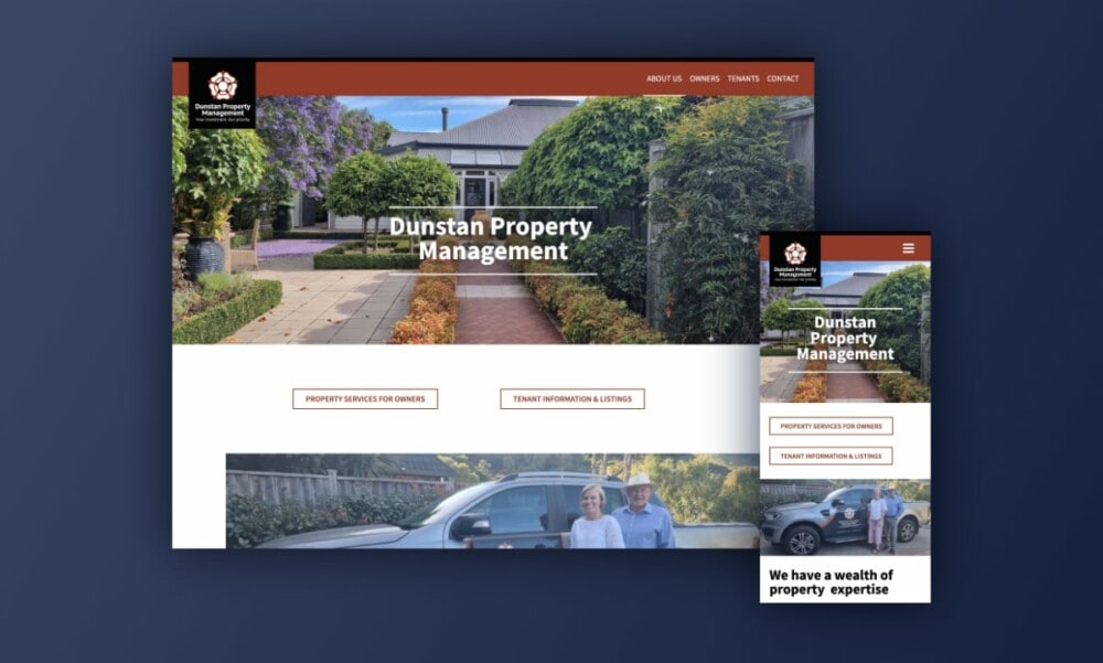 Website design for Dunstan Property Management