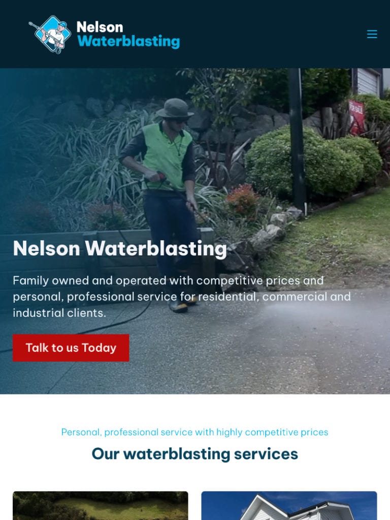 nelson waterblasting tablet